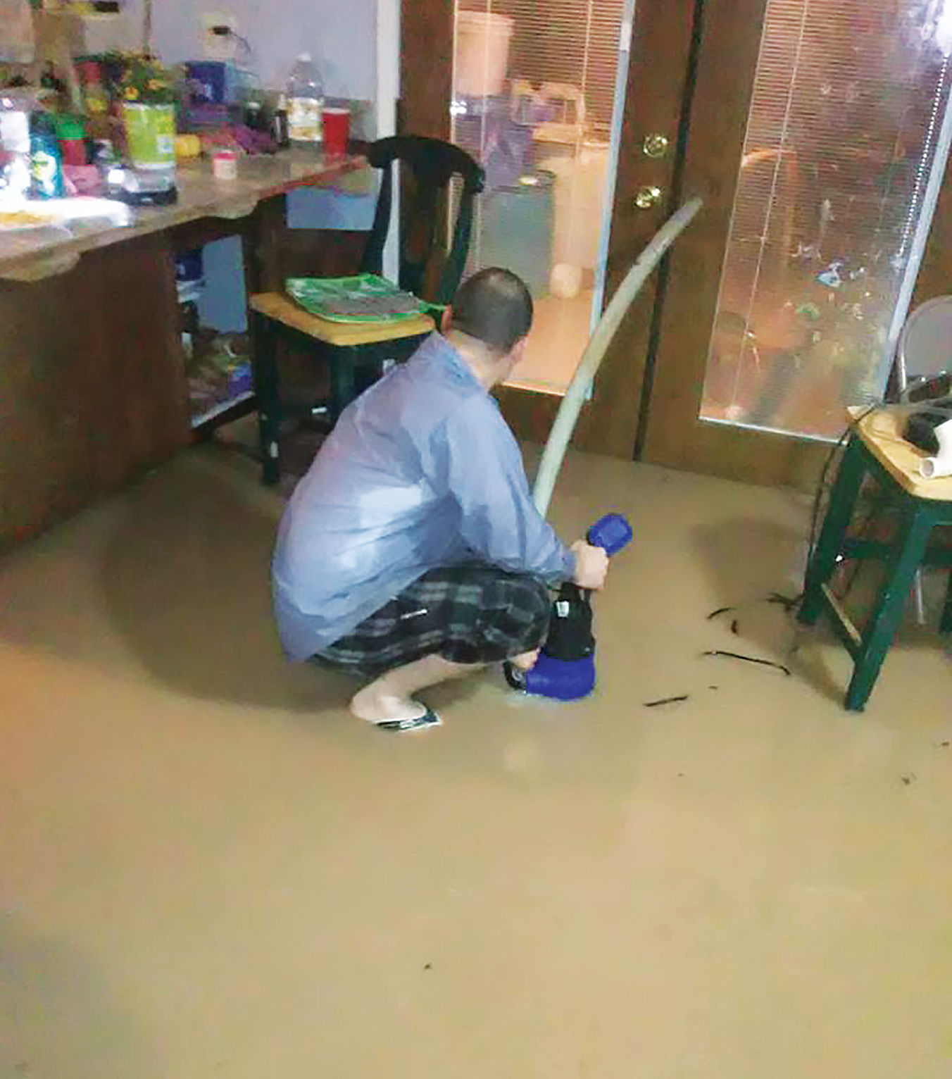 Homes flooded